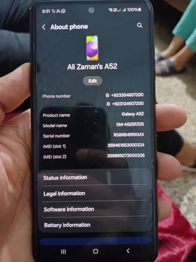 Samsung galaxy A52
