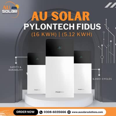 Pylontech battery | Fidus Lithium ion batteries | solar panels | solar