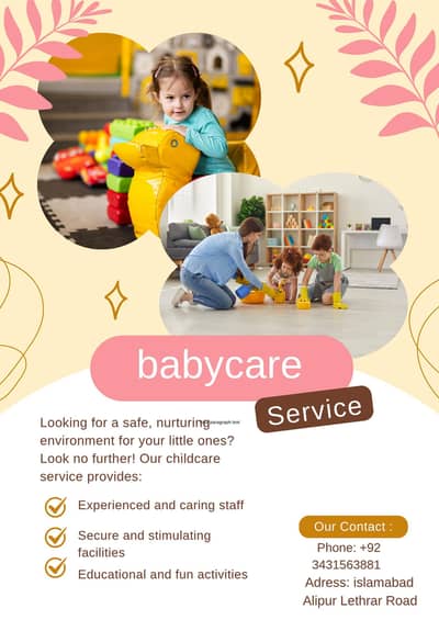 Baby Care center | Baby sitter | Islamabad