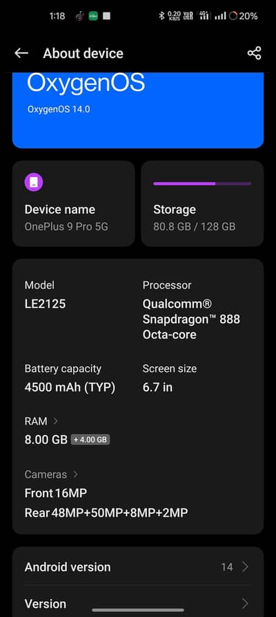 OnePlus 9 Pro , dual sim physical Approved