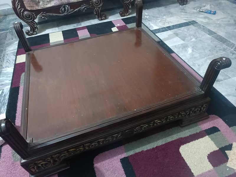 2 Single Sofas , 1 Centre Table, 2 side tables, Iron table 3
