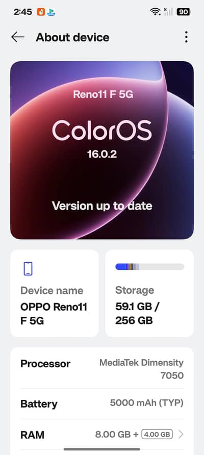oppo Reno 11f