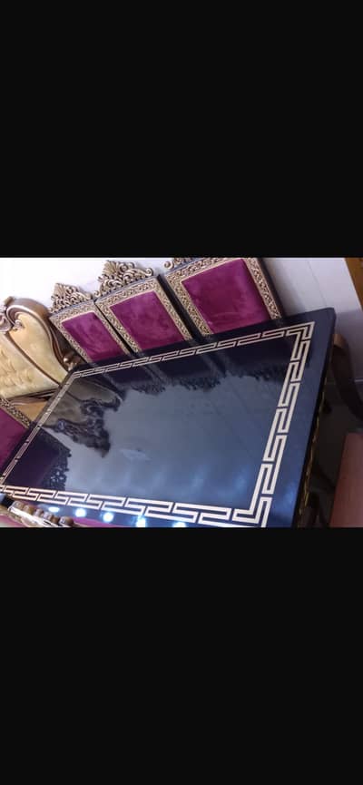6 chairs dining table