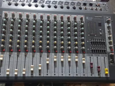 k audio 12 chennel mixer  argent sale