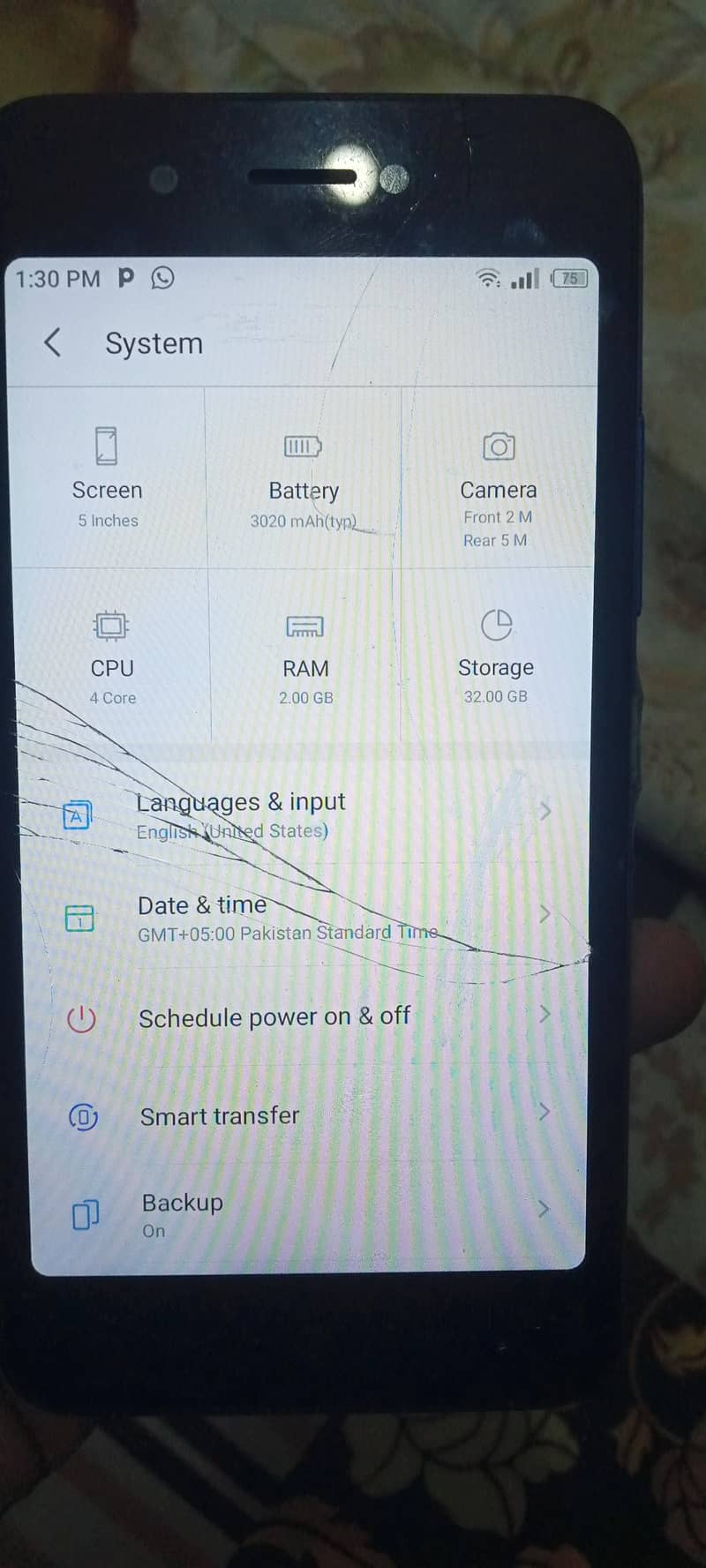 itel a25 0