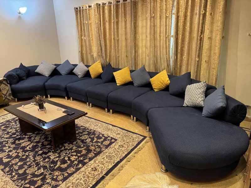 L shape sofa set 1