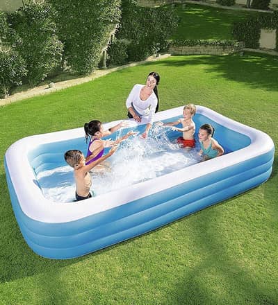10 Ft Bestway Rectangulr Family Pool (10 x 6 Ft x 22 inch) 03020062817