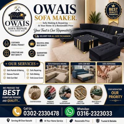 Sofa poshish/sofa repairing/sofa/ sofa covering / sofa making / sofa
