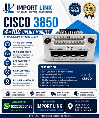 3850 4X10G Uplink