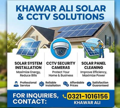 Solar installer and cctv