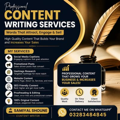 Freelance professional web content writer