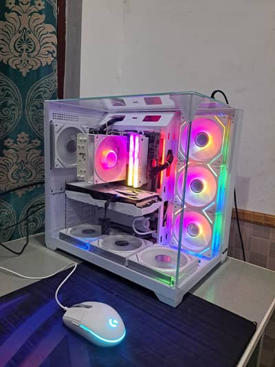 Premium White Gaming Build With ( Ryzen 5 ) 16GB Ram( 256 Gb SSD  8GB