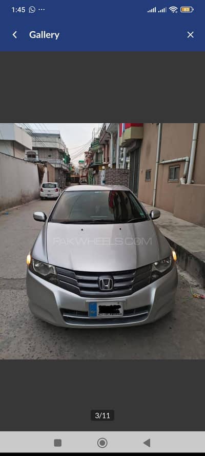 honda city 2011 isb registered