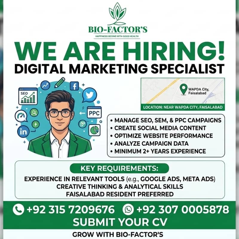 DIGITAL MARKITING EXPERT REQUIRE 0