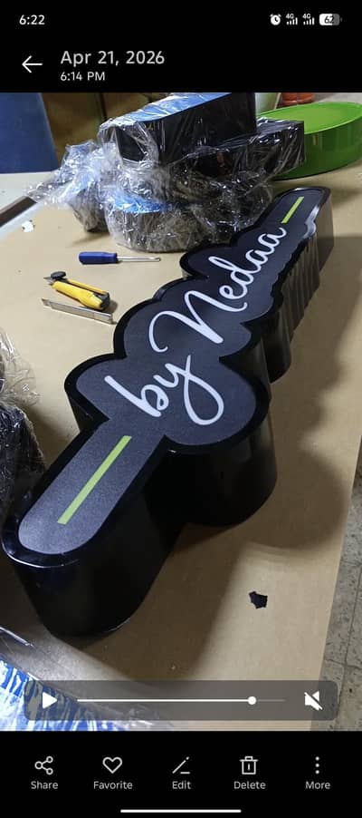 Neon 3d signboard  maker