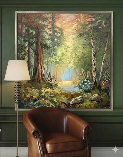 Handmade Acrylic Painting- ‘Gilded Canopy’
