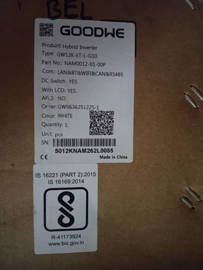 Goodwe 12kW Three Phase Hybrid Inverter and Soluna Battery