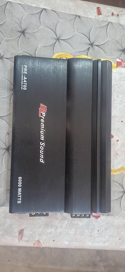 6 chanal amp + bass