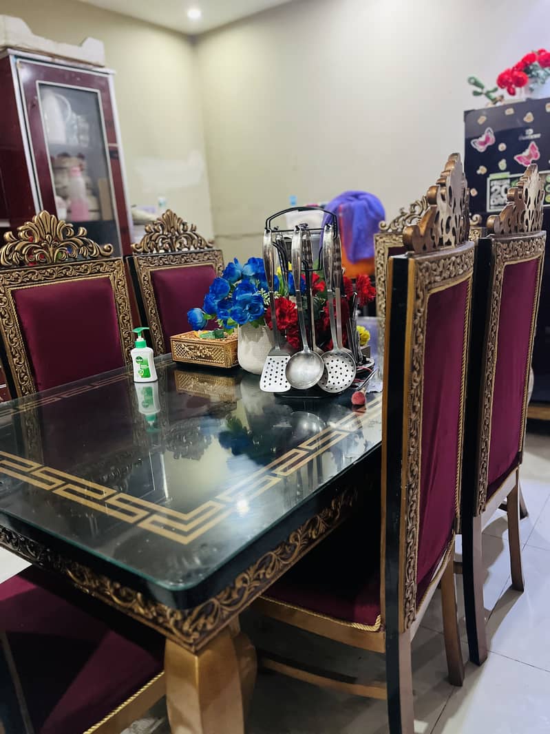 6 chairs dining table 1