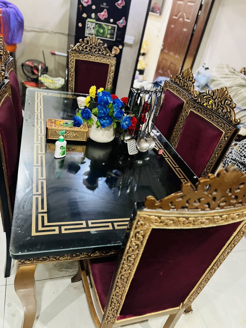6 chairs dining table 3