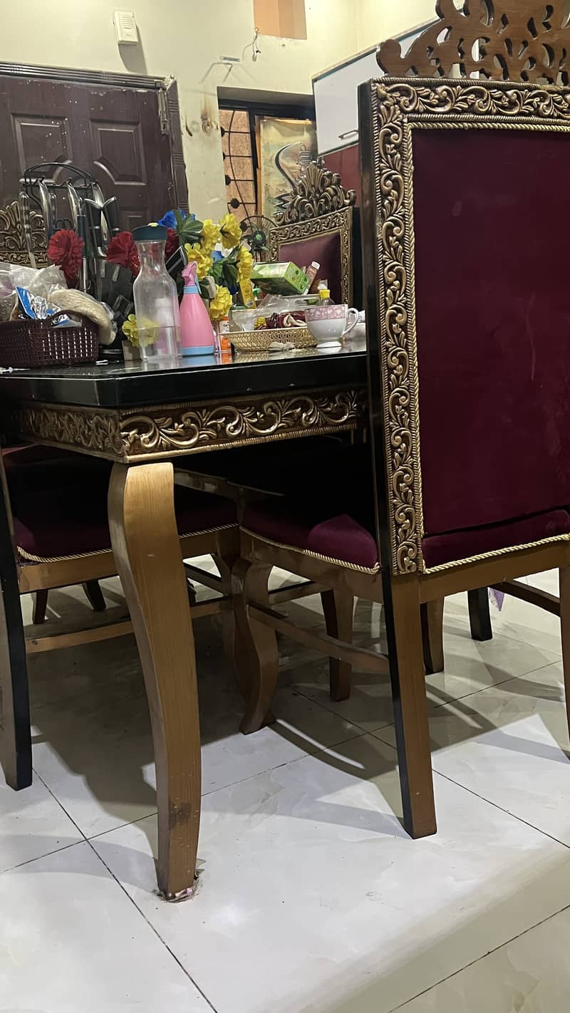 6 chairs dining table 5