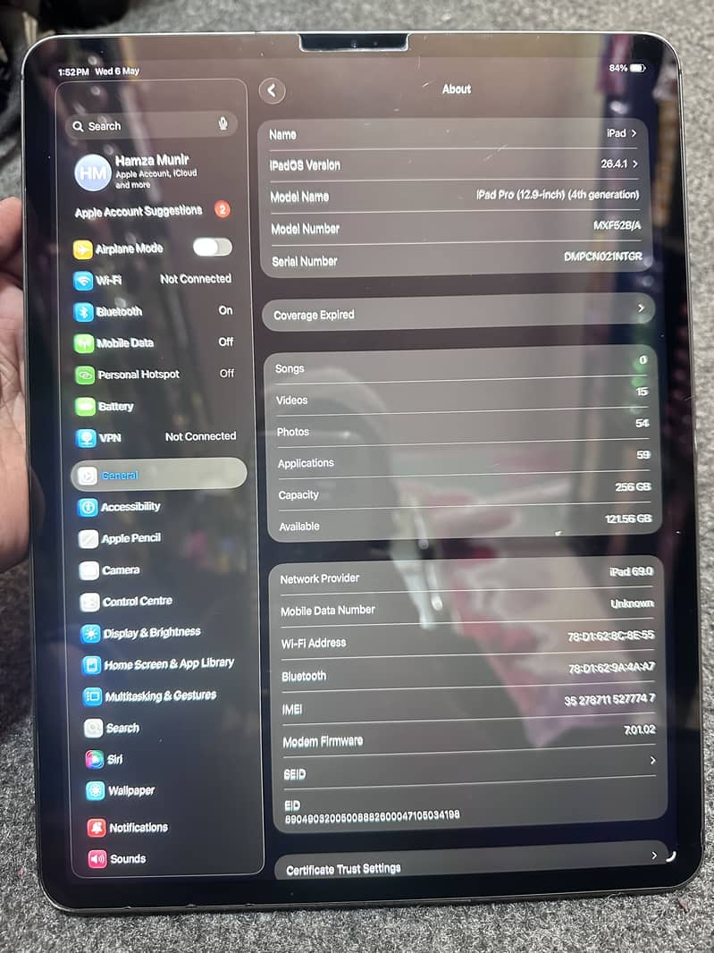 iPad Pro 12.9 inch 4th generation 2