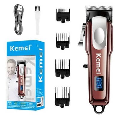 kemei hair trimmer with battery display