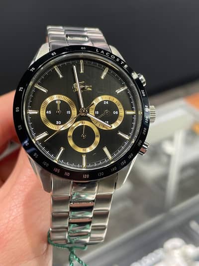 Lascoste Boston 2011272 black chronograph dialbracelet