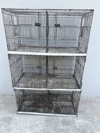 6 Portions 1.5/1.5 Second hand Cage for sale
