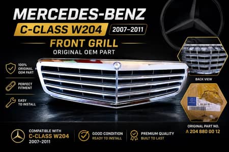 Mercedes C class W204 front grill orignal  2007–2011