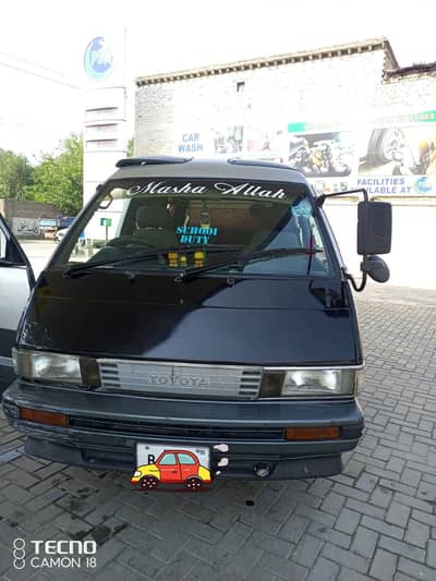 urgent sale Tounes Van 1988 Model | Custom Paid | Peshawar Registered