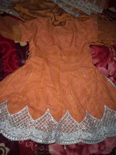 Engagement embroidered frock
