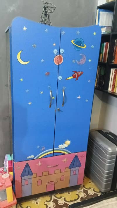 Twin Kid Bunkbed with separate wardrobe.