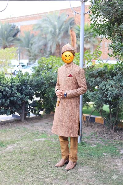 Men Wedding Sherwani + Salwar Kameez + Khussa + Pagri Full Set