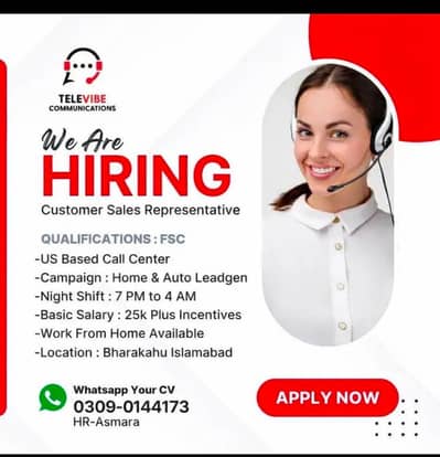 call centre jobs Night shift islamabad salary +commission