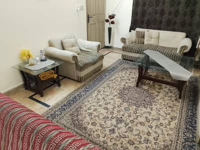 sofa set with tables good condition