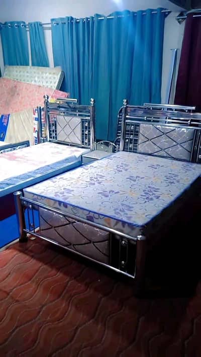 single steel beds