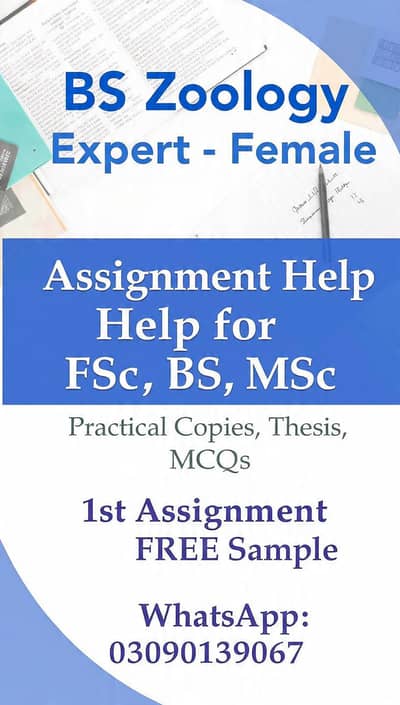 BS Zoology Expert - Female | Assignment Help