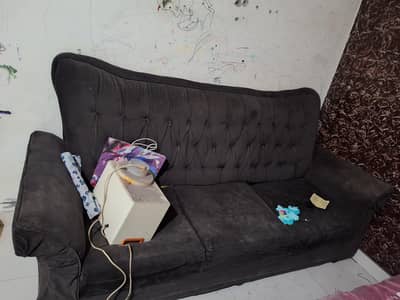 Grey Velvet Sofa set