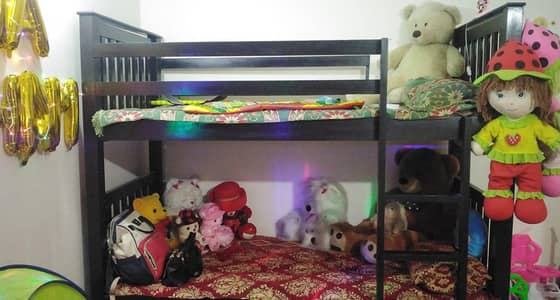 wooden kids bunk bed for sale