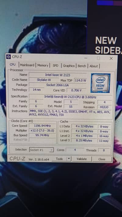 Xeon W 2123  system for sale with 2gb graphic card