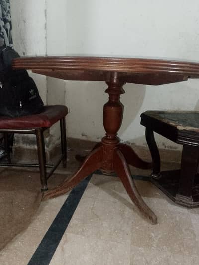 table chairs and sofa