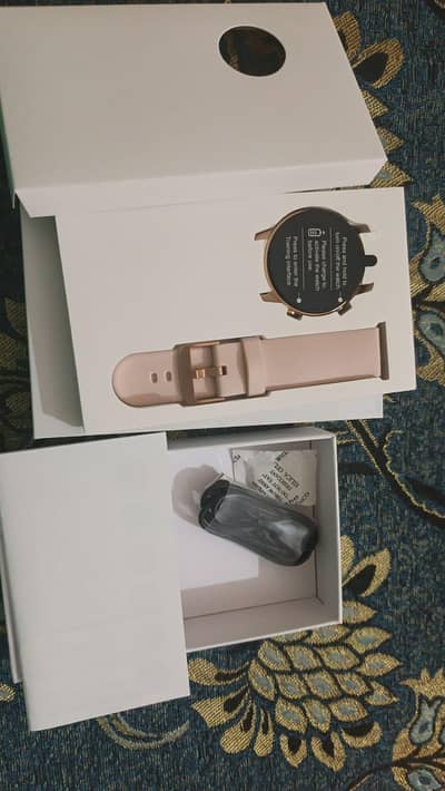 Smart Watch Rose Gold Pink Strap – Brand New