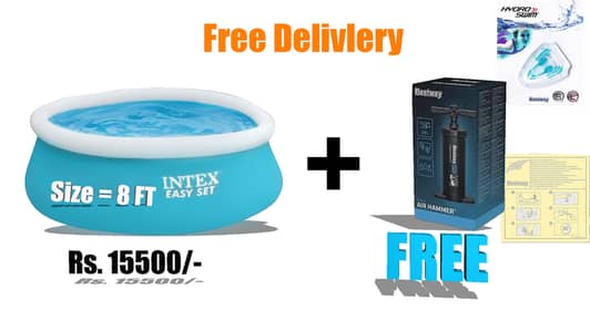 Intex Air & Airless Swimming Pools 2ft, 4ft, 5ft, 6ft, 8ft Available