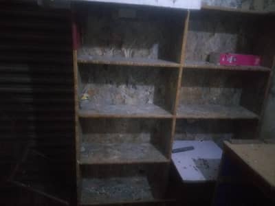 3 wooden almari shop