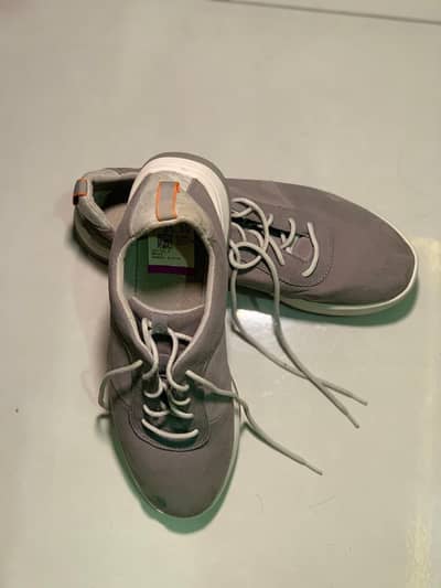 Grey casual Canvas lace-up sneakers