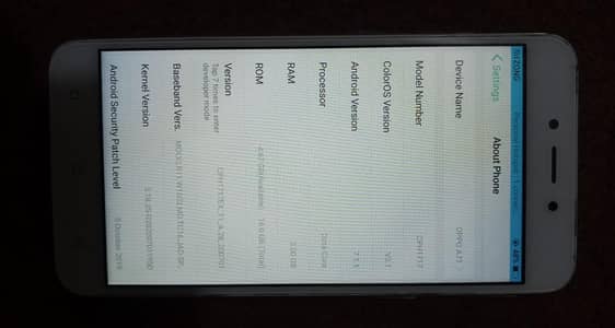 oppo a71.3gb ram 16gb memory