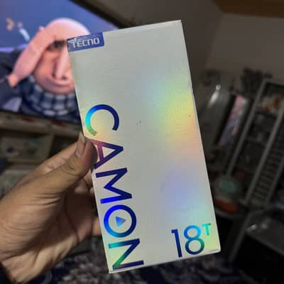 Tecno CAMON 18T WITH BOX AND CHARGER AND Handsfree