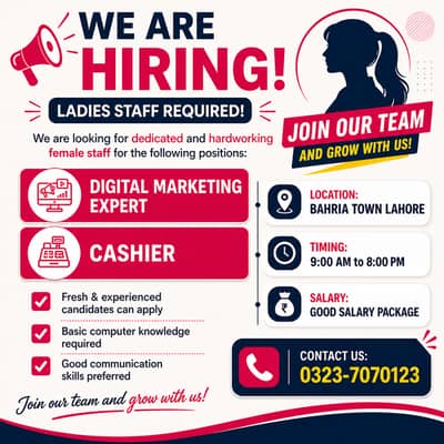 cashier and Social Media Marketing
