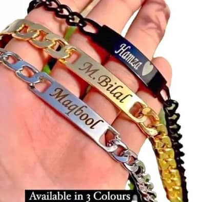 customised name hand bracelet